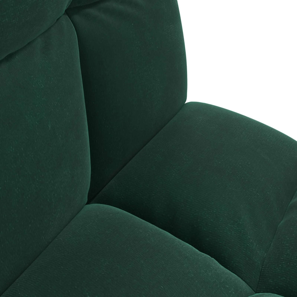 Sedia a pavimento regolabile Verde Scuro Velluto