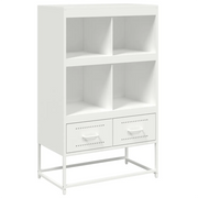 Credenza | Madia | Buffet da pranzo | Armadio da pranzo Bianca 68x39x111,5 cm Acciaio
