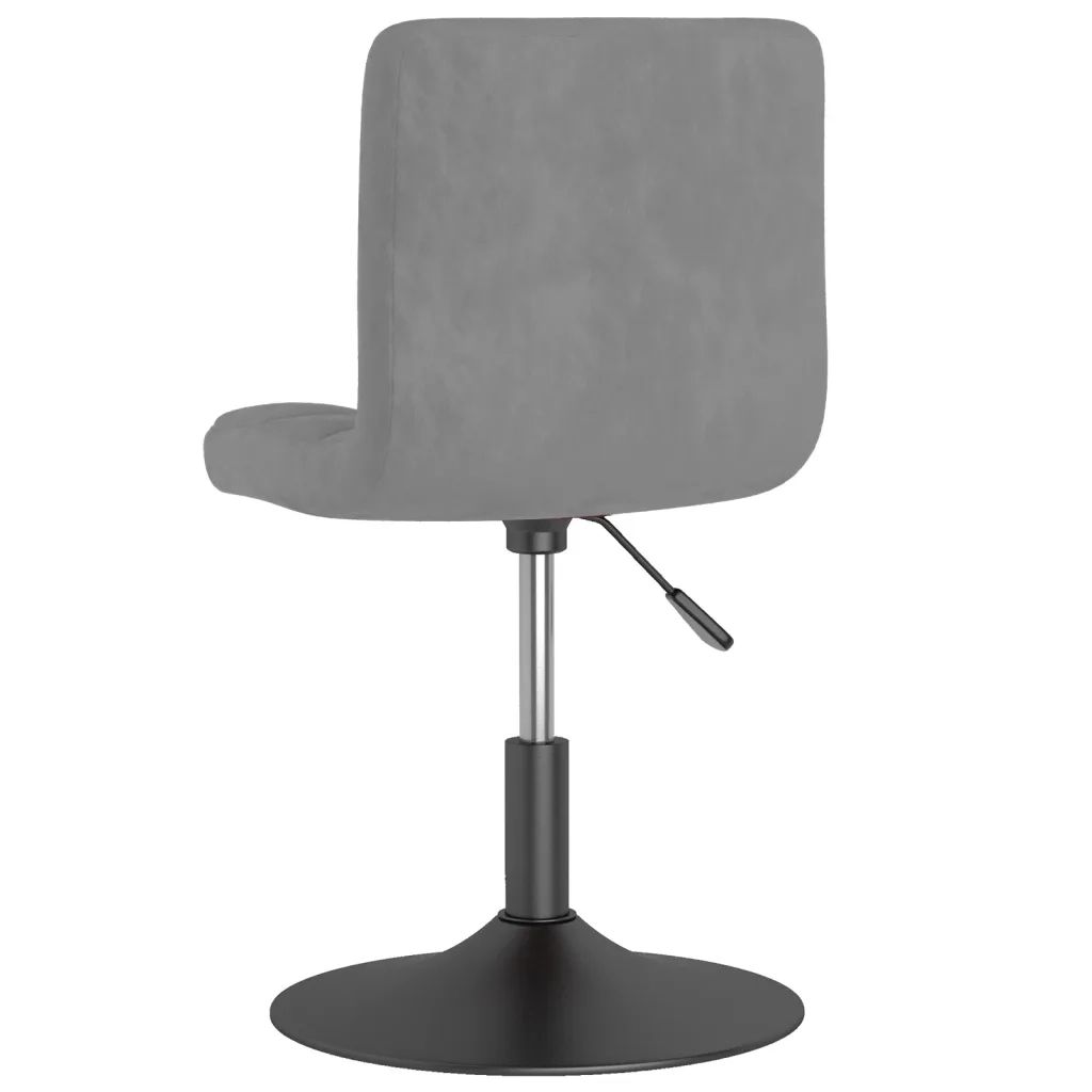 Sedie da Pranzo Girevoli 4 pz Grigio Scuro in Velluto 3087482