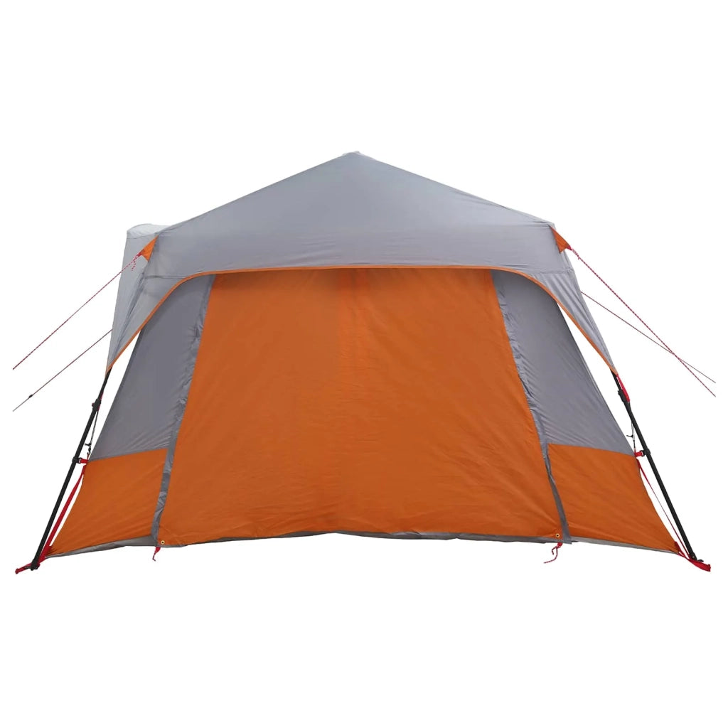 Tenda Istantanea Grigio e arancione 8 persone 42017486