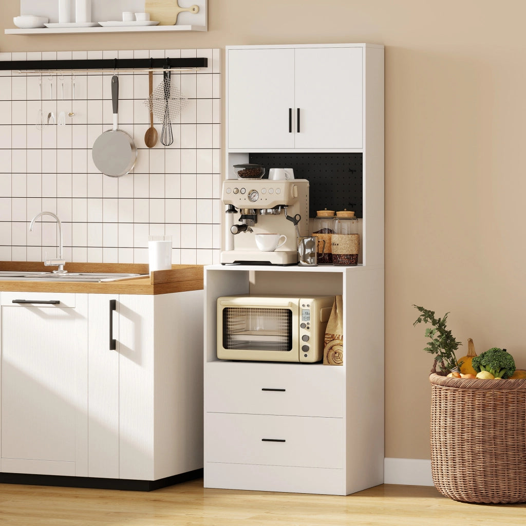 Mobile Cucina con Ante e Cassetti ¨C Zephmum ¨C Bianco