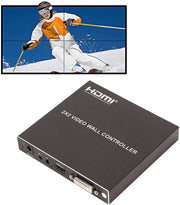 Controller per schermo video HDMI 2x2 - Processore multi video - Utilizzo professionale - Supporto ingresso HDMI - Controllo RS232...
