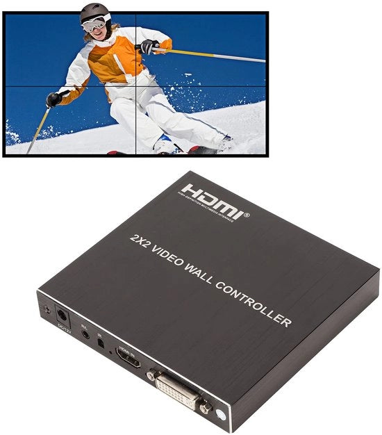 Controller per schermo video HDMI 2x2 - Processore multi video - Utilizzo professionale - Supporto ingresso HDMI - Controllo RS232...