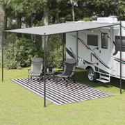 Tappeto da Tenda 250x350 cm Antracite e Bianco 310822