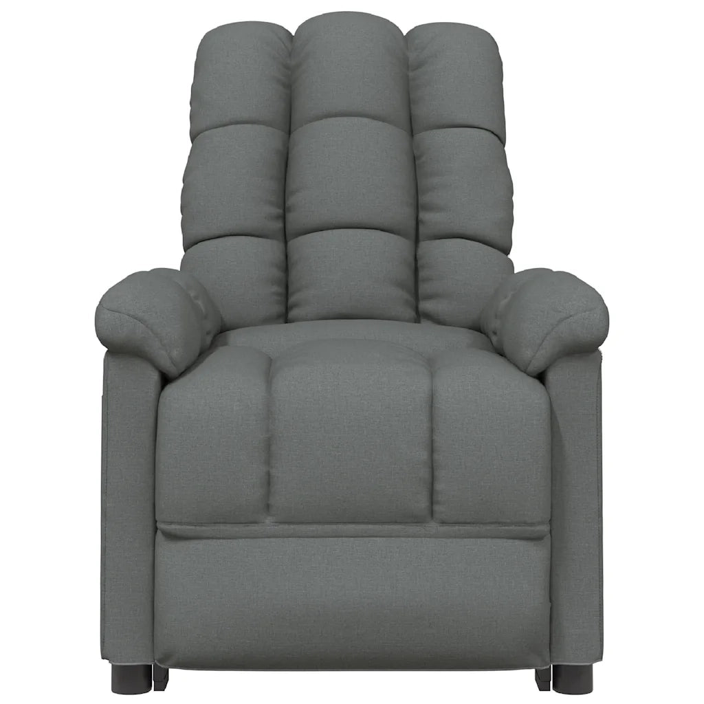 Poltrona Elettrica Massaggiante Grigio Scuro in Tessuto cod mxl 32284