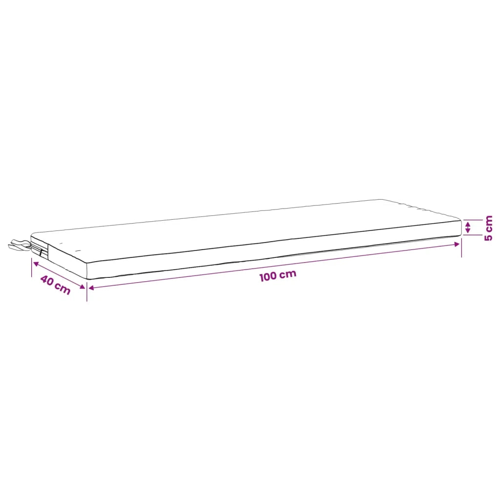 Cuscini per Panchina a 2 Pezzi SOEST 2 pz 100% Poliestere 948753
