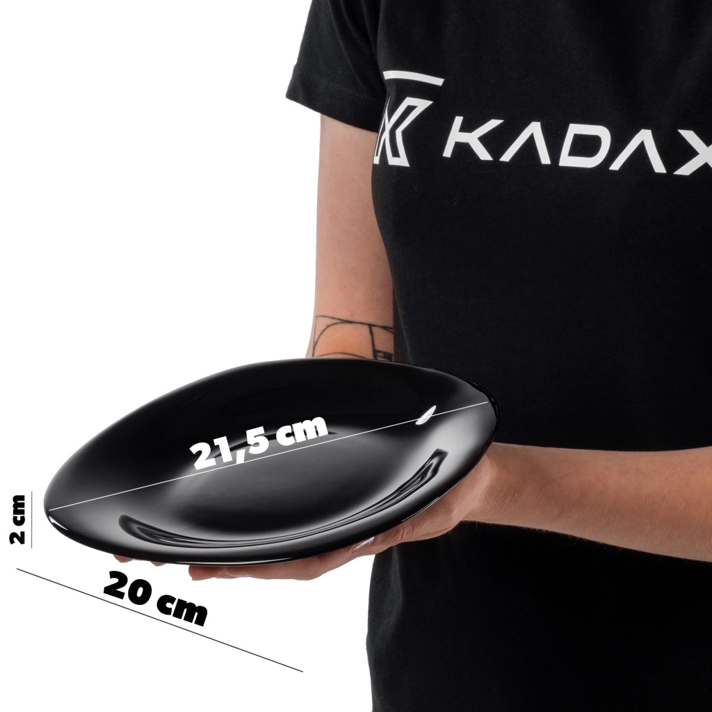 Servizio da tavola KADAX, 18 piatti neri