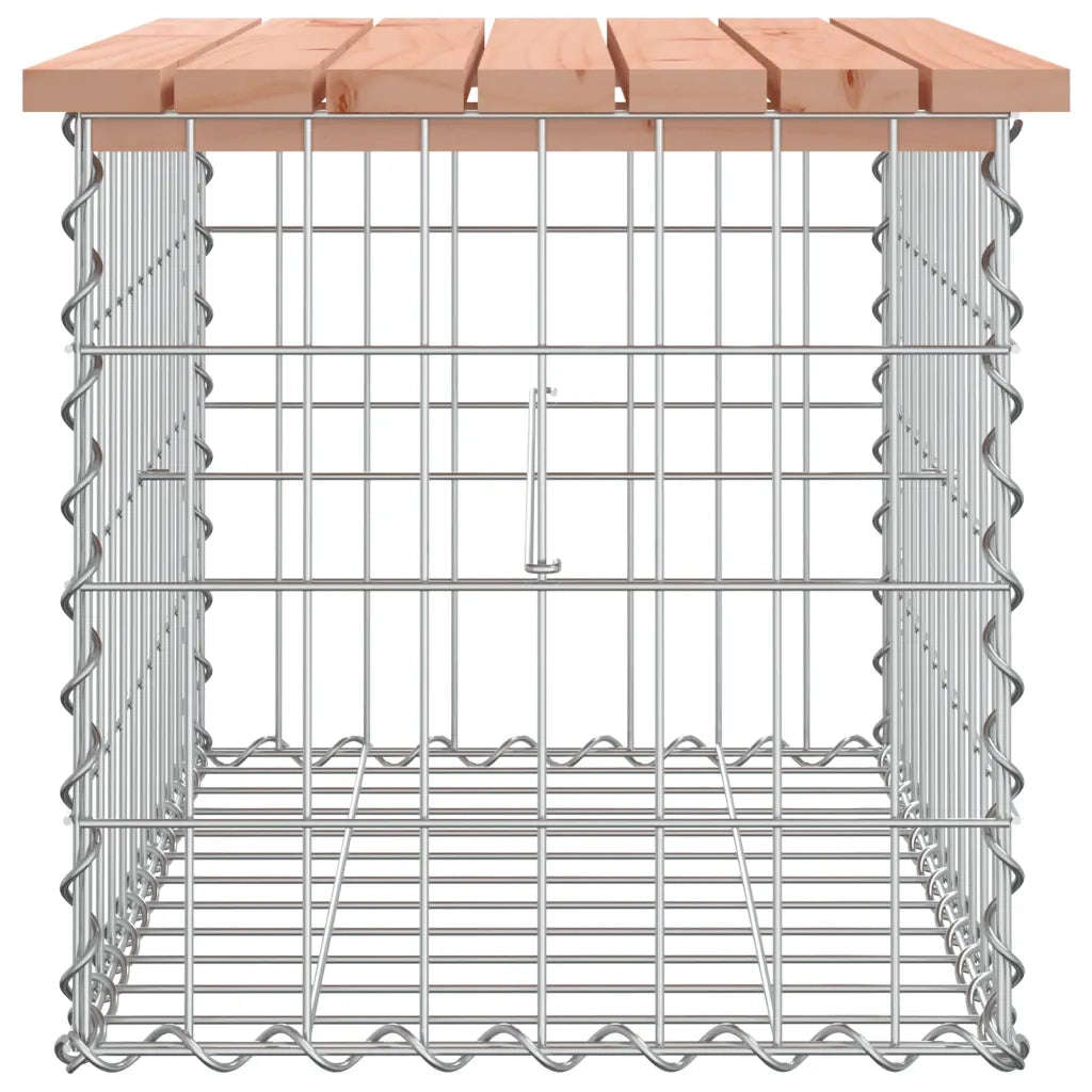 Panca da Giardino Design Gabbione 63x44x42 cm Massello Douglas 834354
