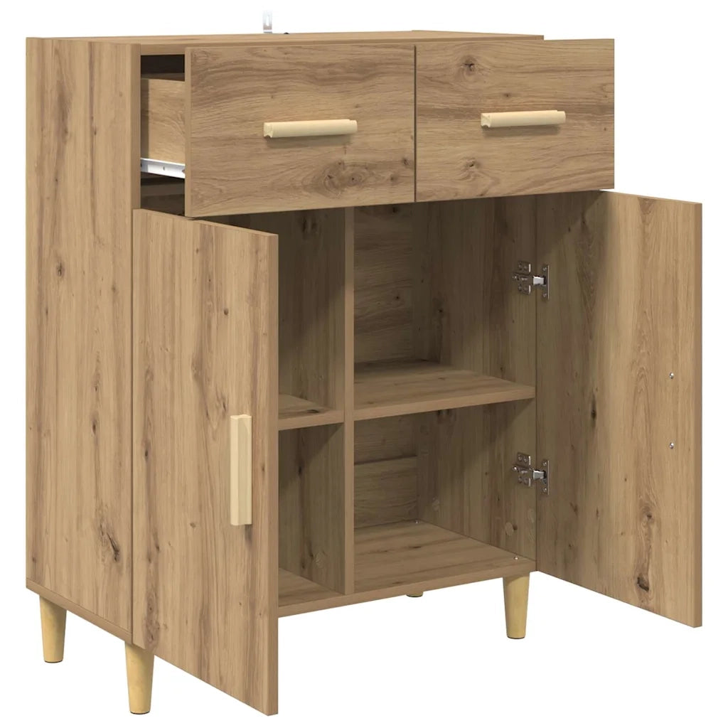 Credenza-Buffet-Armadio da cucina rovere artigianale 34 x 69.5 x 89 cm Legno multistrato
