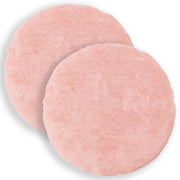 Federa 2 pz HEERLEN Rosa Ø 60 cm Pelliccia di Coniglio Finta 923125