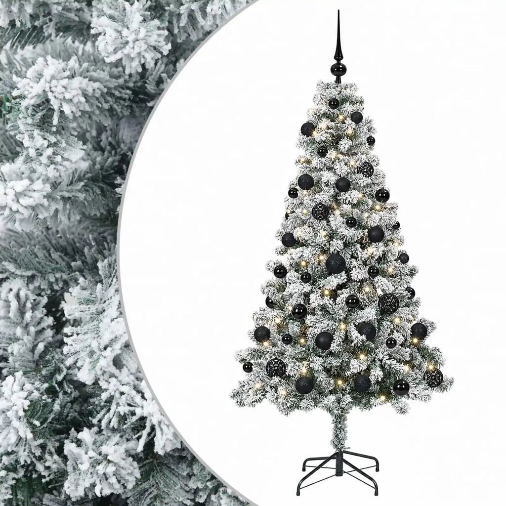 Albero di Natale Artificiale con Palline 120 cm 150 LED 3460810