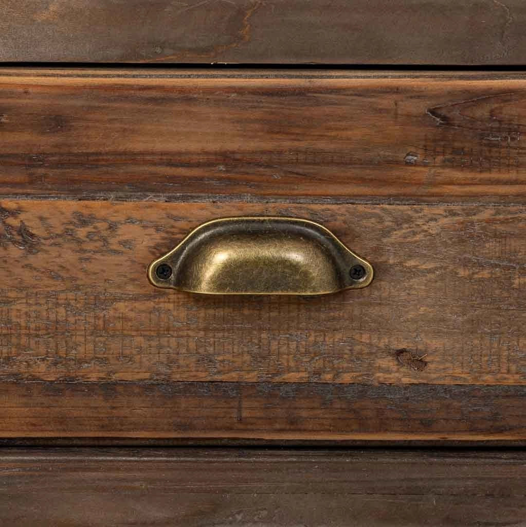 Vetrina in legno con 2 ante e 1 cassetto 80x42x138