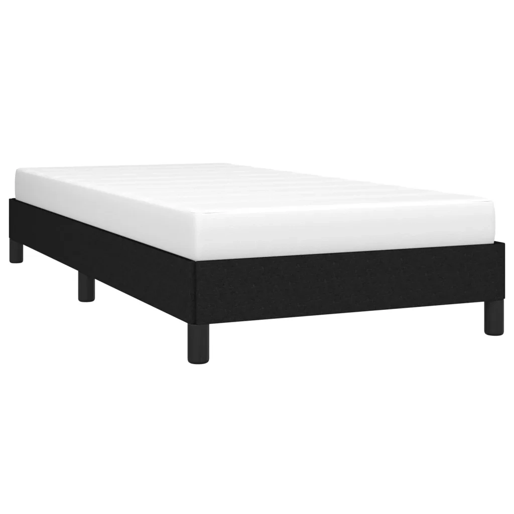 Giroletto senza Materasso-Struttura Letto Nero 90x190 cm in Tessuto 362472