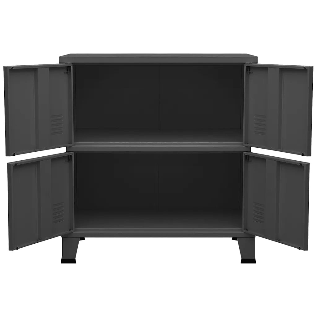 Classificatore Industriale Antracite 75x40x80 cm in Acciaio 339627