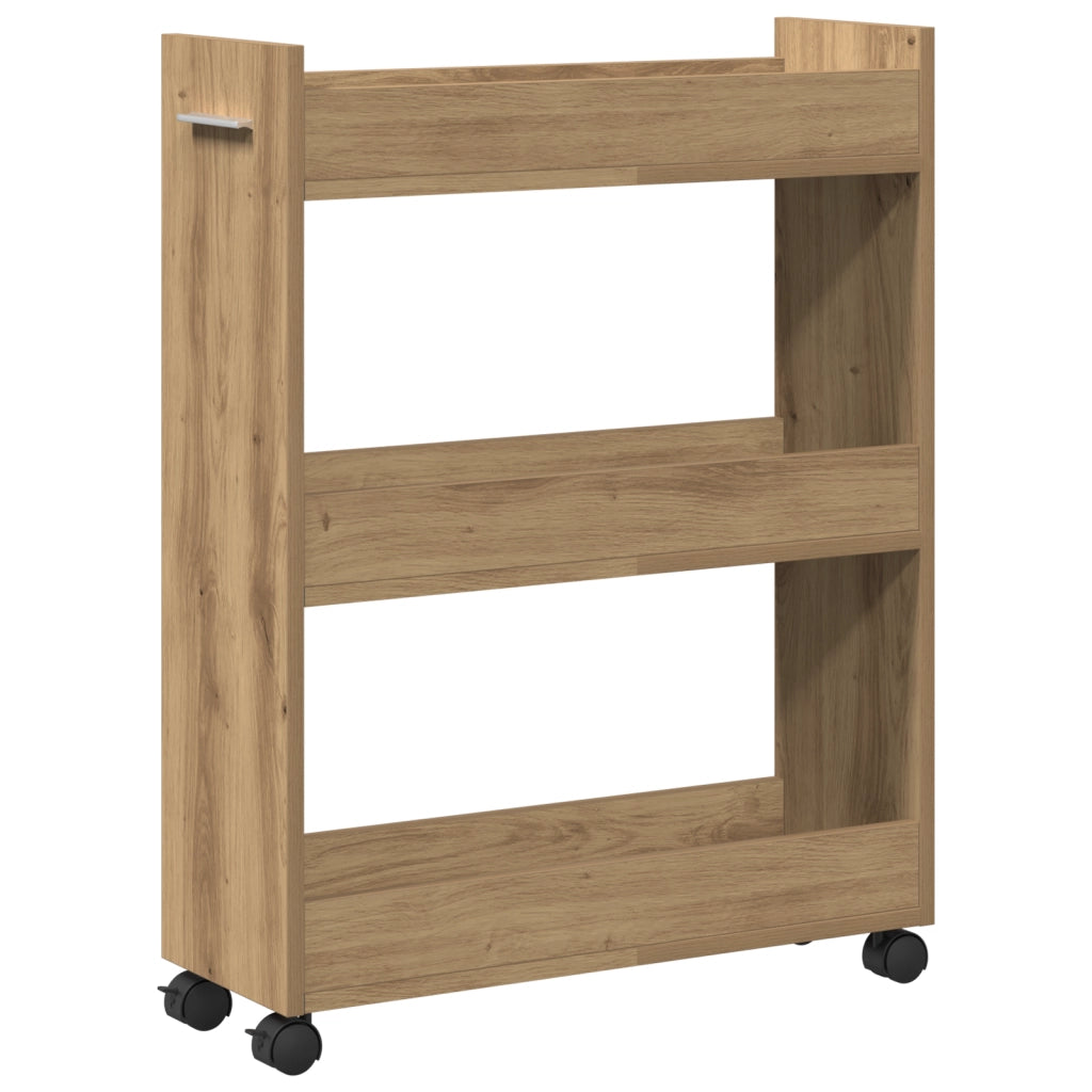 Armadietto in Legno Tecnico Rovere 60x22x79 cm