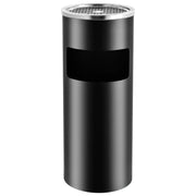 Pattumiera con Posacenere da Albergo 30 L Acciaio Nero 51088