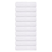 Asciugamani 10 pz Bianchi 50x100 cm 360 g/mÂ² 100% Cotone