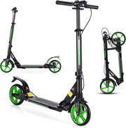 Monopattino pieghevole e regolabile in altezza, scooter con ruote in poliuretano e Kingel, scooter da città con supporto e tracolla, per bambini adulti fino a 100 kg