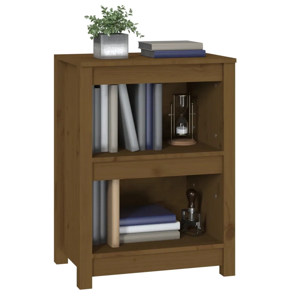 Libreria Marrone ambra 50x35x68 cm in Legno Massello di Pino 821702