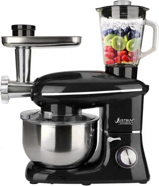 Macchina da Cucina 3 in 1 - 1500W - 6 Stand - 5,5L - Zwart