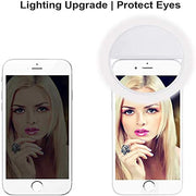ANELLO LUCE CLIP SELFIE TIKTOK YOUTUBE LED FOTOGRAFIE FLASH SMARTPHONE FRONTALE