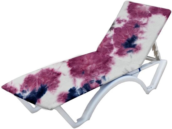 Sedia a sdraio con asciugamano, tovagliolo microfibra, secchio per sdraio, strumento per pulire sdraio portatile per vacanze estive, piscina, giardino e spiaggia (75 x 210 cm)