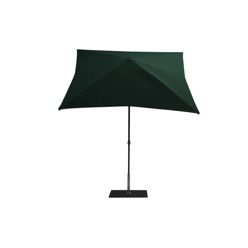 Ombrellone a palo centrale Trend Wood R300x200 cm Made in Italy - Verde