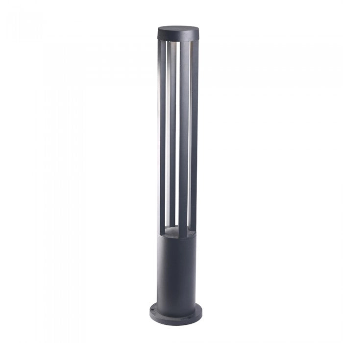 Lampada LED da Giardino Fissaggio a Terra LED COB 10W Colore Nero h:80cm 4000K IP65