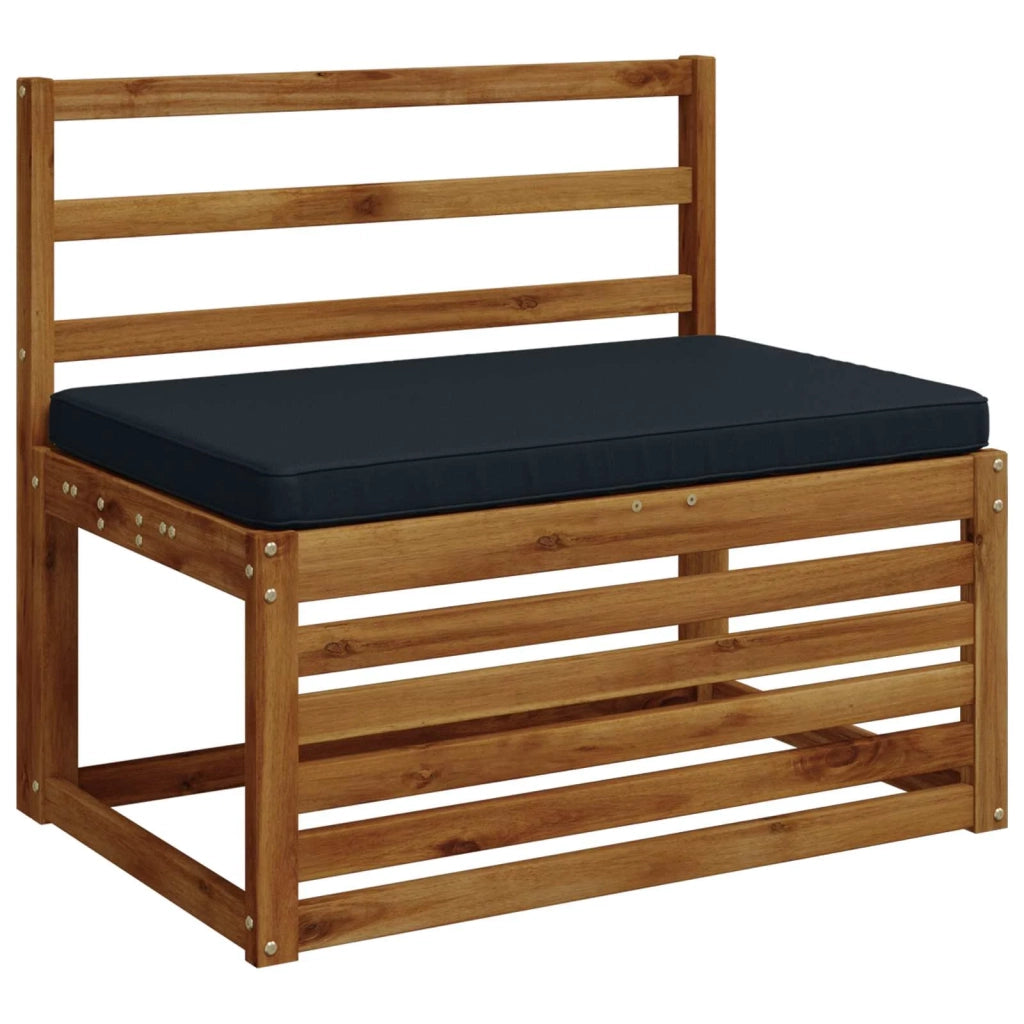 Cuscino per Panchina a 1 Pezzo VUGHT 100% Poliestere Blu Scuro 951644