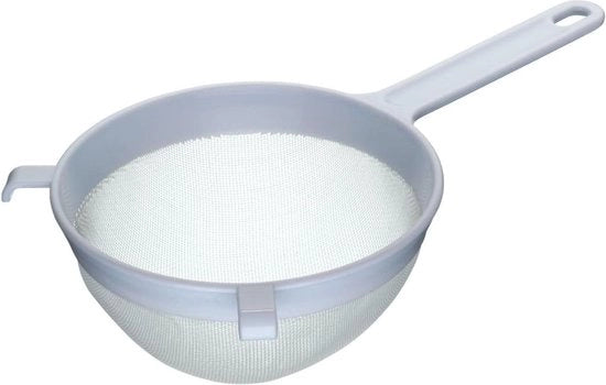 Sottile Rastrello in Nylon Mesh, 18cm, Grande, con Tessuto Resistente al Calore, Bianco