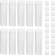 Munitore Ronde con Protezione per Cuscino - Materiale Translucido in Plastica - 10 Pezzi - Altezza 11 cm