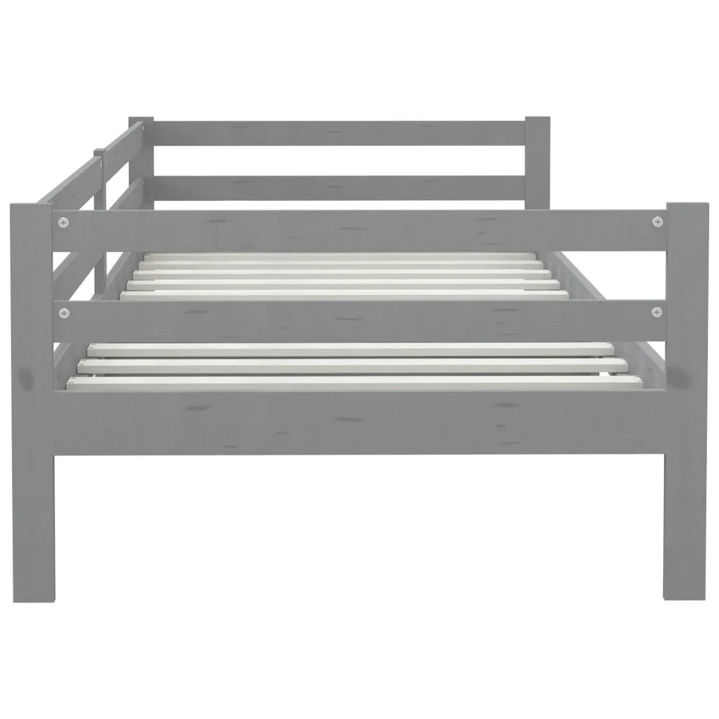 Dormeuse Grigia in Legno Massello di Pino 90x200 cm 806932