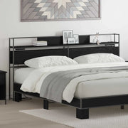 vidaXL Testata contenitore Rovere nero 180 cm Legno multistrato
