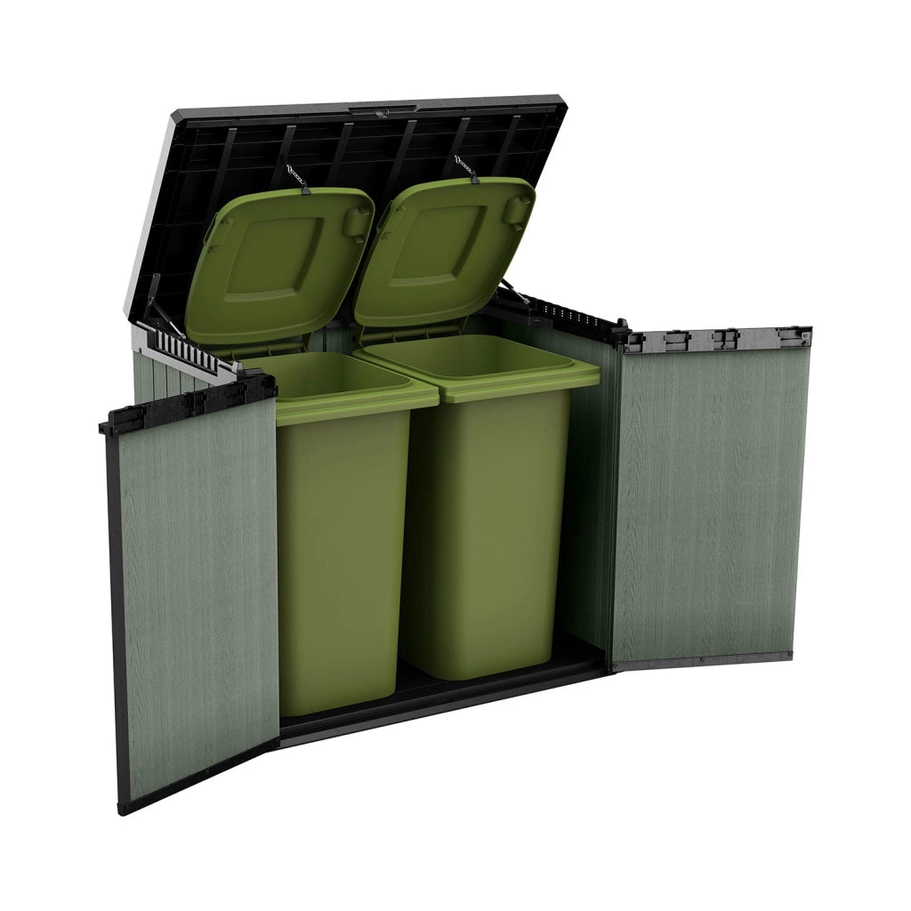 Baule da Esterno Keter Darwin Store-it-Out 140x80x120 cm in Evothech+ Verde