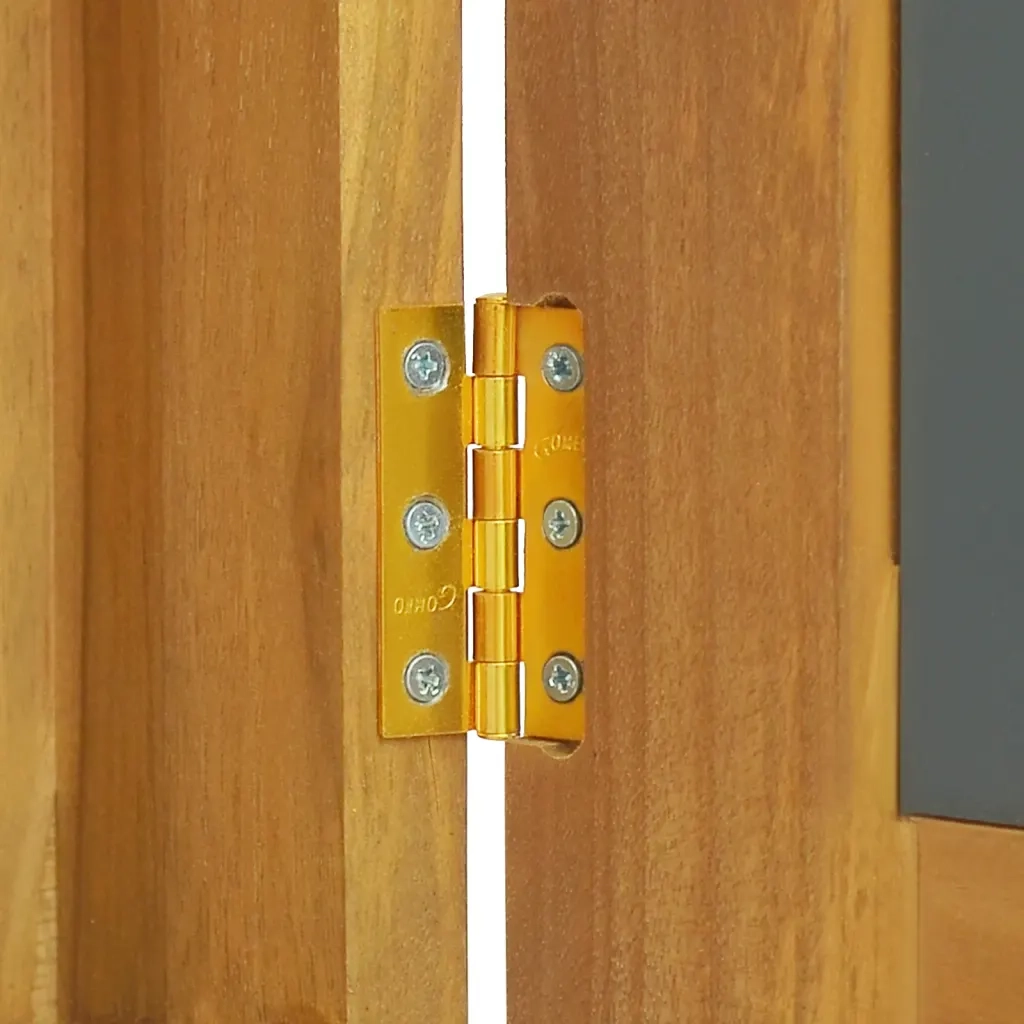 Mobile a Specchio 60x10x40 cm in Legno Massello di Teak 338242