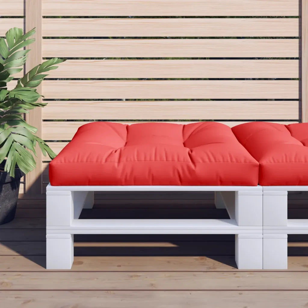 Cuscino per pallet | Cuscini per sedie Rosso 80x80x12 cm in Tessuto