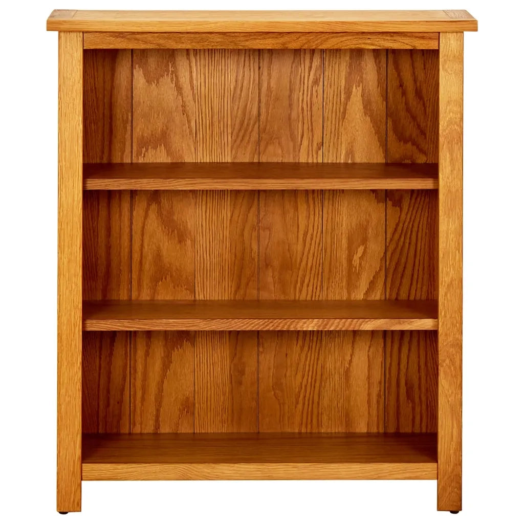 Libreria a 3 Ripiani 70x22,5x82 cm in Massello di Rovere cod mxl 59778