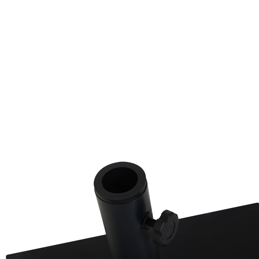Base per Ombrellone Quadrata Regolabile 40x40x43 cm ¨C Zephmum ¨C 13 kg Riempi di Cemento per Mastro 35/38/48mm