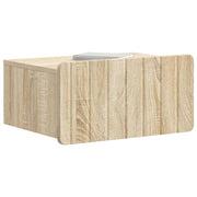 Set di 2 Comodini | Armadio da Notte | Mobiletto da notte a muro Rovere Sonoma 49 x 34,5 x 24 cm