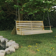 Panchina a Dondolo in Legno di Pino Impregnato 55x65x60 cm 316065