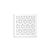 ELLISSE - Pannello in PVC traforato - Parasole Misura: 48x48 cm, Colore: bianco