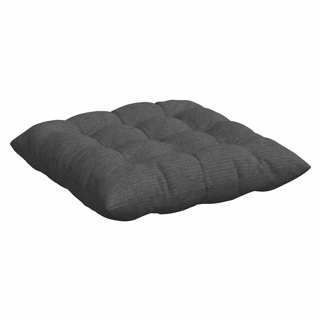 Cuscini per Seduta 4 pz | Cuscini per sedie Grigio scuro 40 x 40 x 6 cm