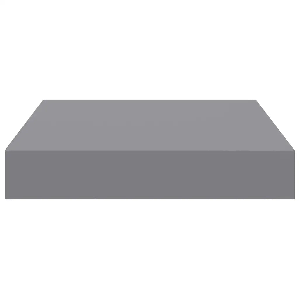 2 pz Scaffali a Parete | Ripiano a parete | Mensole a Parete Grigi 23x23,5x3,8 cm in MDF