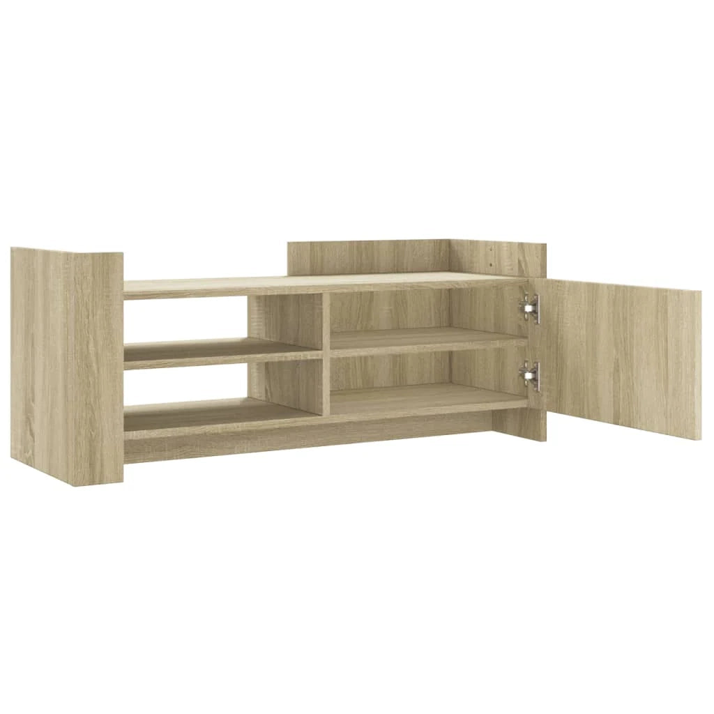 Mobile TV multimediale mensola TV credenza TV sala da pranzo soggiorno camera da letto rovere Sonoma 100 x 35 x 40 cm legno ingegnerizzato marrone 02_0027416