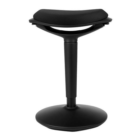 Sgabello sit stand nero, sgabello girevole regolabile in altezza fino a 70 cm, max 100 kg, sgabello ergonomico per casa, ufficio, officina