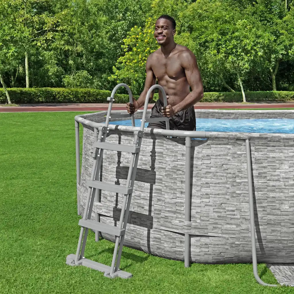 Bestway Scaletta per Piscina Flowclear a 4 Gradini 107 cm 3202669