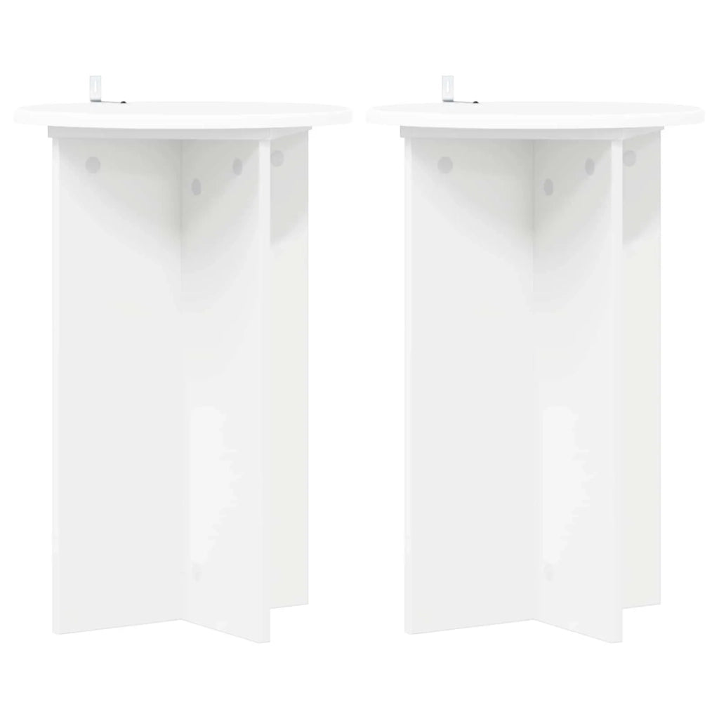 Supporto per piante 2 pcs Bianco Ø40 x 60 cm 899708