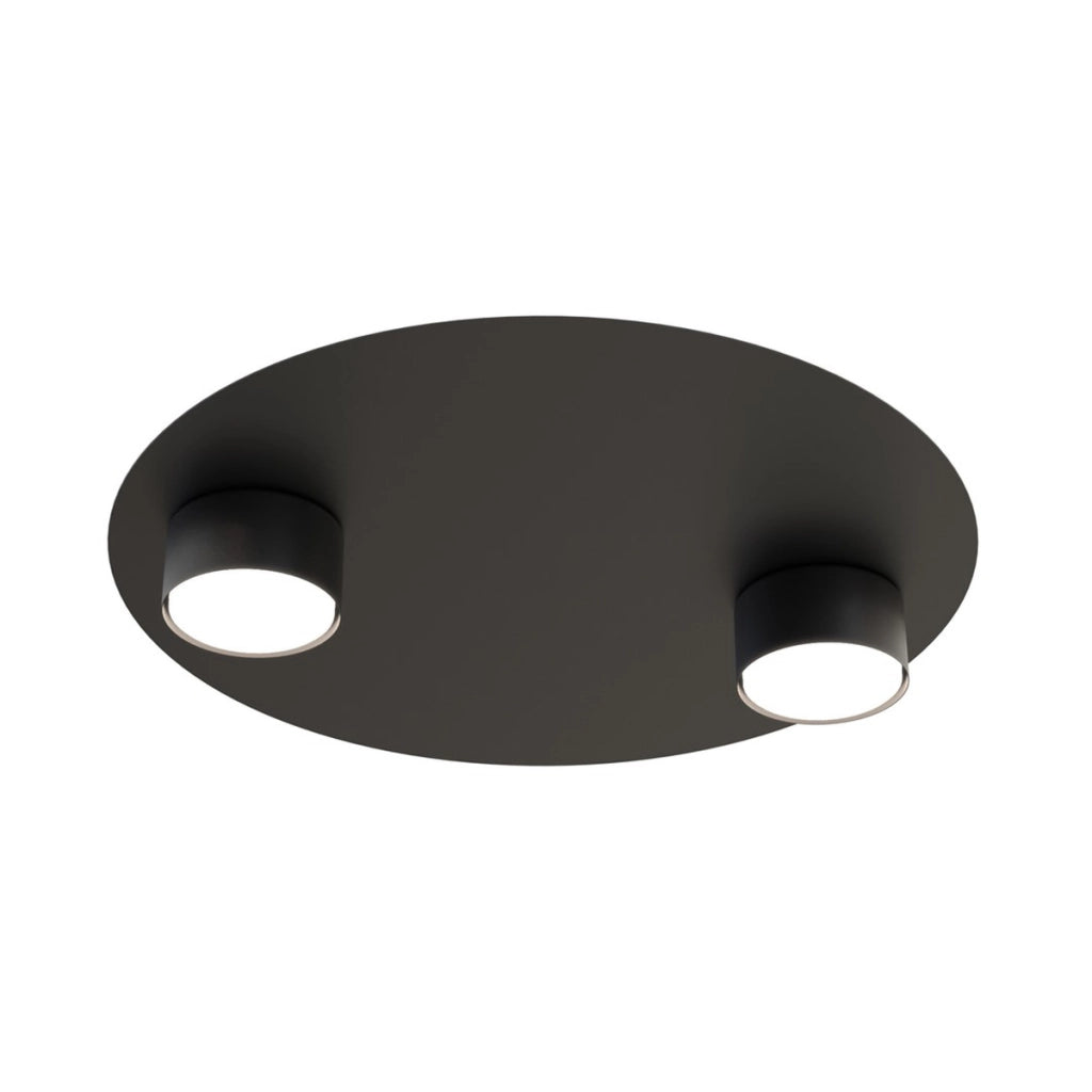 Lampada da soffitto BOLX in acciaio nero opaco