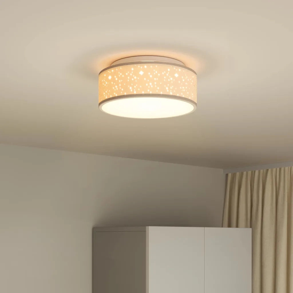 Lampada da soffitto Talpa 30 x 30 x 13,5 cm Tessuto CFW2843003