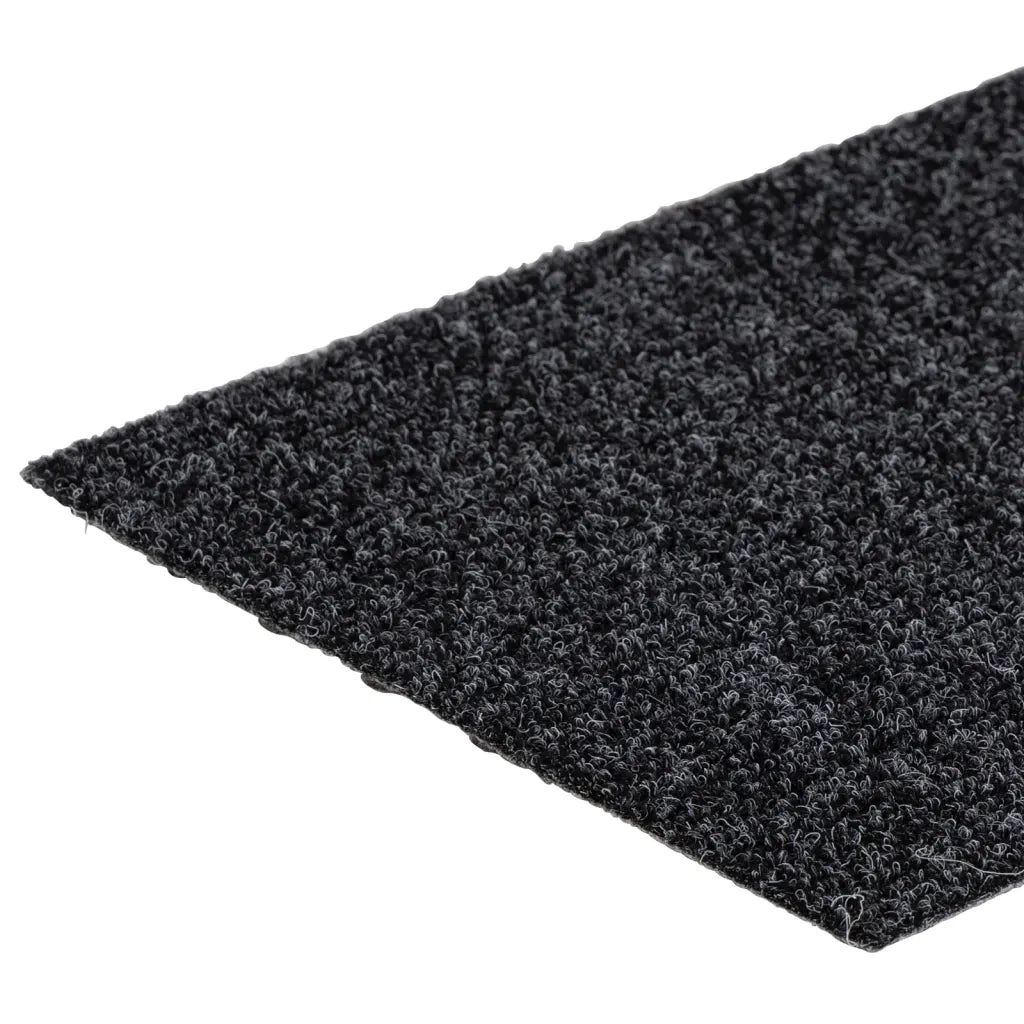 Tappetini per scale autoadesivi 15 pz 76x20 cm Grigio Scuro Rettangolari 326925